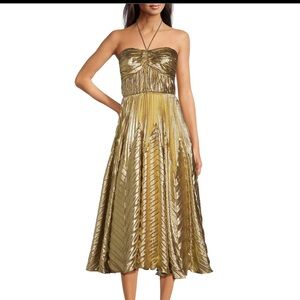 Anne Klein Metallic Strapless Dress